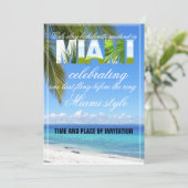 マイアミサマーガールズウィークエンドバチェロレッテインビ 招待状 (スタンド正面)