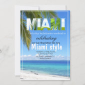 マイアミサマーガールズウィークエンドバチェロレッテインビ 招待状 (正面)