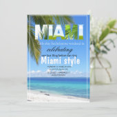 マイアミサマーガールズウィークエンドバチェロレッテインビ 招待状 (スタンド正面)