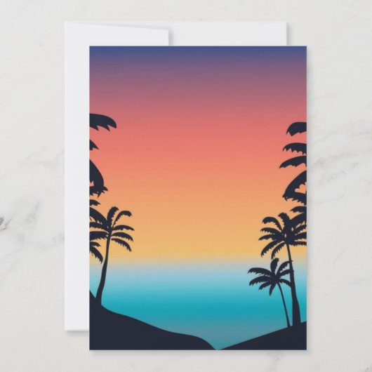 マイアミサマーガールズウィークエンドバチェロレッテ 招待状 (裏面)