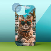 マイアミサンにかわいい猫 Case-Mate iPhoneケース