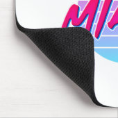 マイアミサンセットネオンカラースタイルヴィンテージ マウスパッド (コーナー)