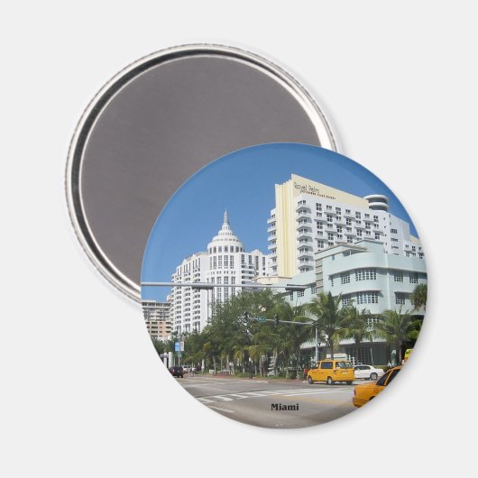 マイアミシティスケープ冷凍機マグネット マグネット (正面/裏面)