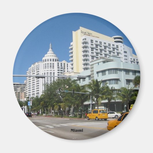 マイアミシティスケープ冷凍機マグネット マグネット (正面)