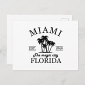マイアミシティビーチオブフロリダ シーズンポストカード (正面/裏面)