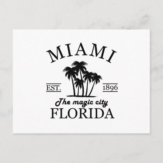 マイアミシティビーチオブフロリダ シーズンポストカード (正面)