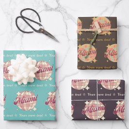 マイアミシティフロリダUSAギフトラッピング紙シート ラッピングペーパーシート