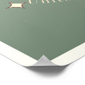 マイアミシティフロリダUSAティール（緑がかった色）モダンデコールポスター ポスター (角)