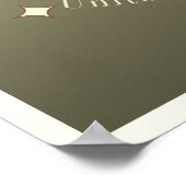 マイアミシティフロリダUSA金ゴールドモダンデコールポスター ポスター (角)