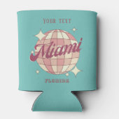 マイアミシティーフロリダのパーティーナイトライフビーチ 缶クーラー (裏面)