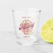 マイアミシティーフロリダパーティーナイトライフビーチ ショットグラス (正面)