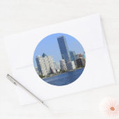 マイアミスカイラインのビュー ラウンドシール (封筒)