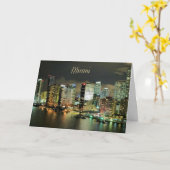 マイアミスカイラインアットナイト カード (黄色い花)