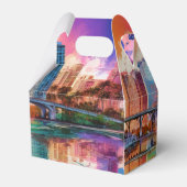 マイアミスカイライン抽象芸術アート フェイバーボックス (裏面サイド)