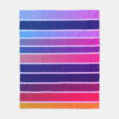 マイアミストライプの フリースブランケット (正面)