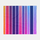 マイアミストライプの フリースブランケット (正面(横))