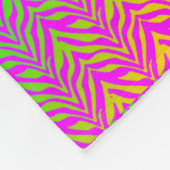 マイアミゼブラプリント フリースブランケット (角)