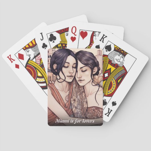 マイアミダウンタウンウィメンズカドリングレズビアンズスケッチ トランプ (裏面)