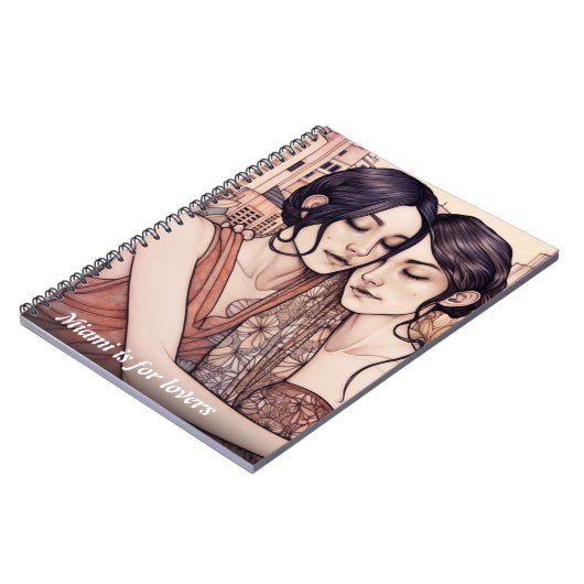 マイアミダウンタウンウィメンズカドリングレズビアンズスケッチ ノートブック (左側)