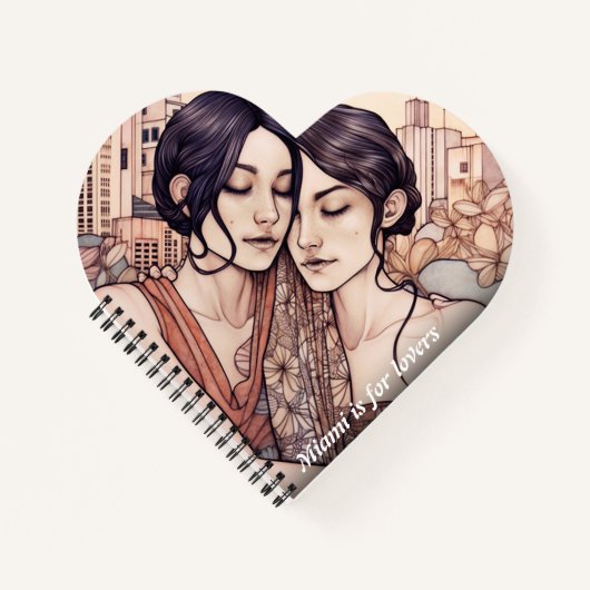 マイアミダウンタウンウィメンズカドリングレズビアンズスケッチ ノートブック (正面)