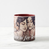 マイアミダウンタウンウィメンズカドリングレズビアンズスケッチ マグカップ (中央)