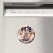 マイアミダウンタウンウィメンズカドリングレズビアンズスケッチ マグネット (インサイチュ (食洗機))