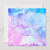 マイアミディスコカクテルバースデーパーティーの招待状 招待状 (裏面)