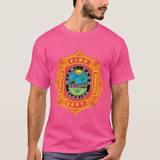 マイアミデイド消防局ロゴ Tシャツ (正面)