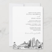 マイアミデスティネーションウェディングスカイライン招待状 招待状 (正面)