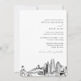 マイアミデスティネーションウェディングスカイライン招待状 招待状