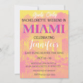 マイアミデスティネーションバチェロレッテ週末パーティー 招待状 (正面)