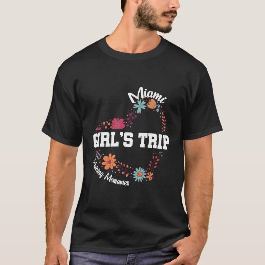 マイアミトリップ2023思い出の花を咲かせる Tシャツ (正面)