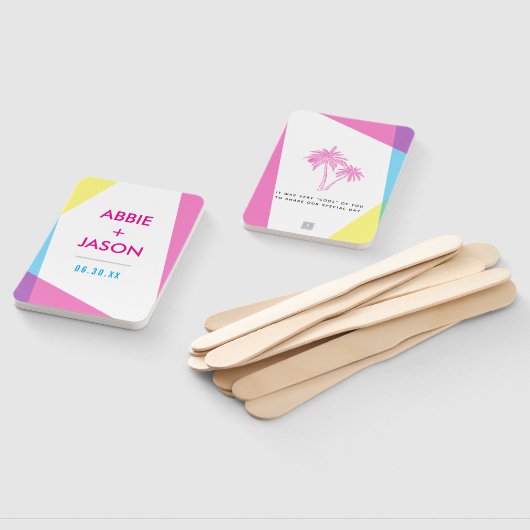 マイアミナイツ結婚式の引き出物 ハンドファン (組立なし)