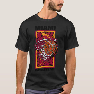 マイアミバスケットボール90のスタイル Tシャツ