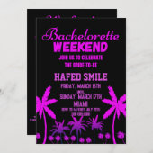 マイアミバチェロレッテ招待状 招待状 (正面/裏面)