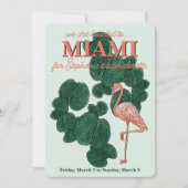 マイアミバチェロレッテ 招待状 (正面)