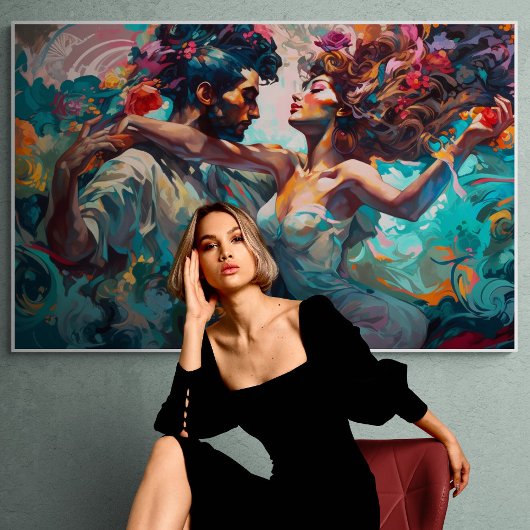 マイアミバチャタダンスドリーム絵画ズ ポスター