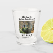 マイアミバチュラーパーティガイズウィークエンドトリップ ショットグラス (正面)