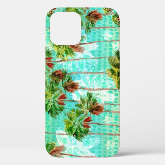 マイアミパームズ:水彩熱帯シームレス Case-Mate iPhoneケース (裏面)