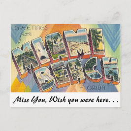 マイアミビーチからこんにちは ポストカード