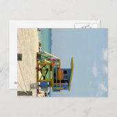 マイアミビーチのライフガード小屋 ポストカード (正面/裏面)