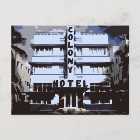 マイアミビーチアールデコホテル ポストカード (正面)