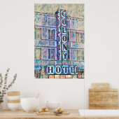 マイアミビーチアールデコ絵を描ホテルズ3 ポスター (キッチン)