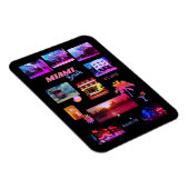 マイアミビーチコラージュ マグネット (右側)