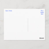 マイアミビーチスカイラインフロリダトラベルポストカード ポストカード (裏面)