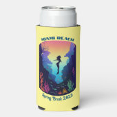 マイアミビーチスプリングブレイク2023マーメイドリーフ スリム缶クーラー (Seltzer裏面)