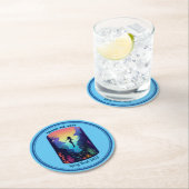 マイアミビーチスプリングブレイク2023マーメイドリーフ ラウンドペーパーコースター (インサイチュ)