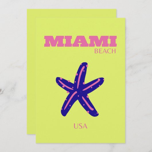 マイアミビーチトラベルアート名門私立校風の, シーズンカード (正面/裏面)