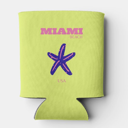 マイアミビーチトラベルアート名門私立校風の, 缶クーラー (裏面)