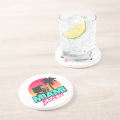 マイアミビーチトラベルヴィンテージ コースター (側面)